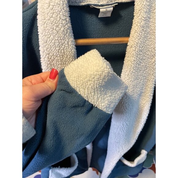 CW Classics Blue Lightweight Sherpa Trim Fleece Jacket Sz M - Picture 5 of 10